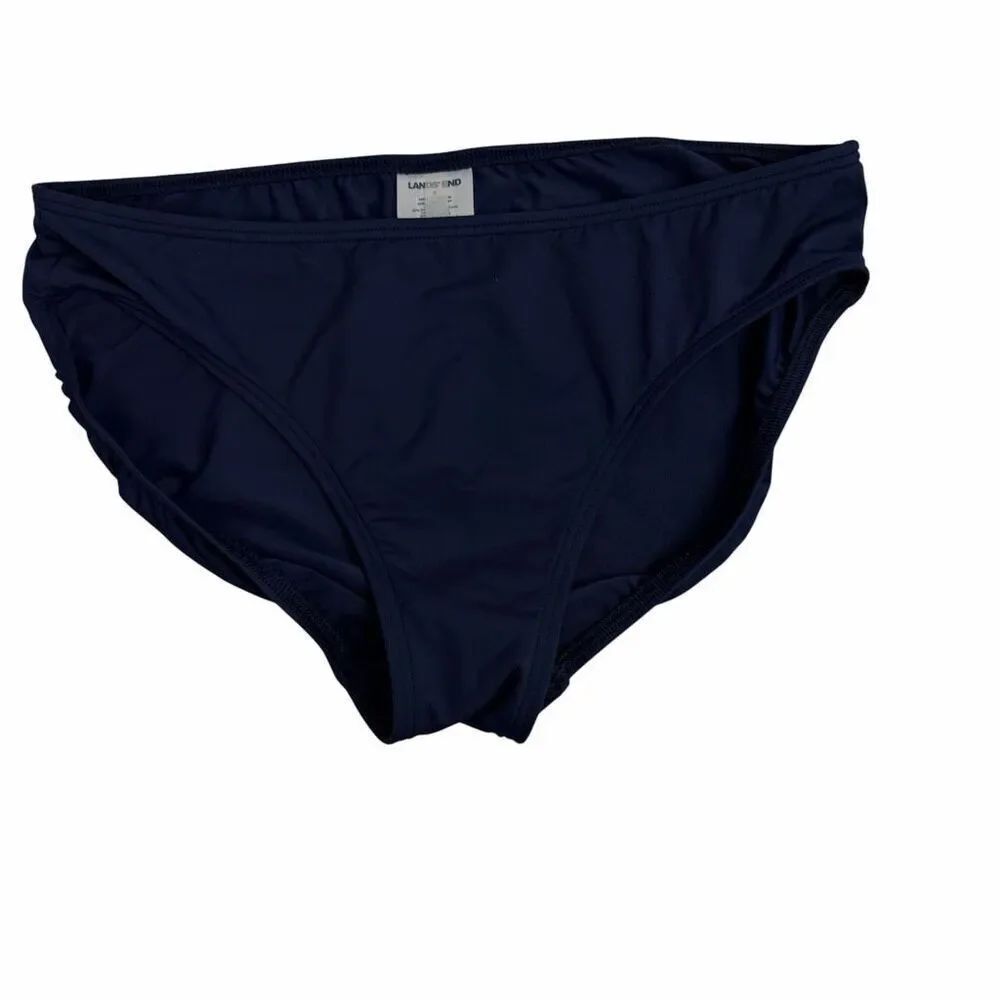 Lands End Women’s Blue Bikini Bottom size 6